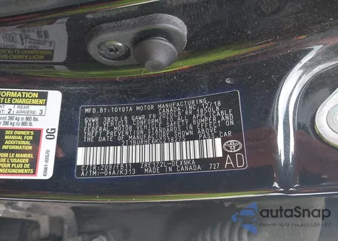 2019 Toyota Corolla Le z USA, uszkodzony, nr VIN 2T1BURHE6KC218275